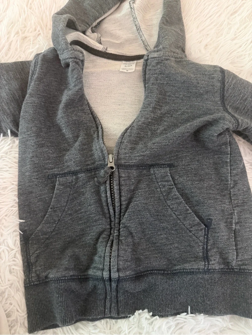 Boys Carter's & H&M Sweatshirt Lot 5T Gray Hoodie Cream Pullover